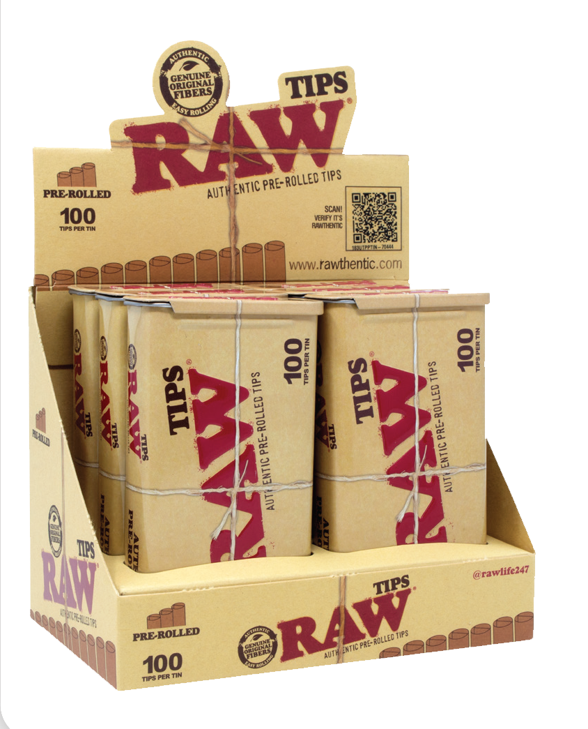 RAW Pre-Rolled Tips in Tin (600 pcs) - Image 3