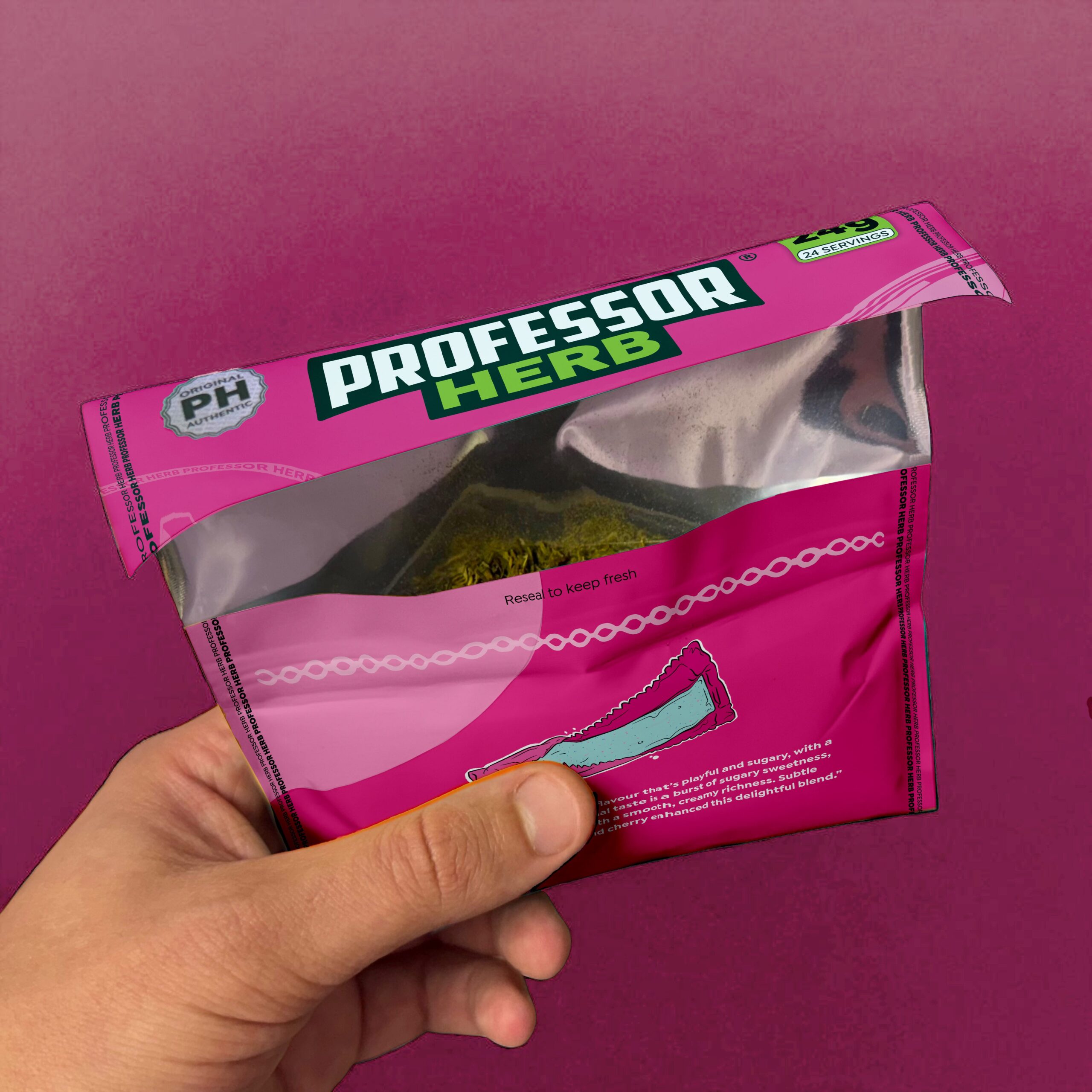 Professor Herb Premium Hemp Blend (24g) - Bubblegum - Image 4