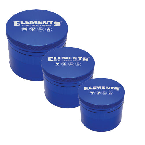 Elements 4-Part Metal Grinder - Blue — Mini