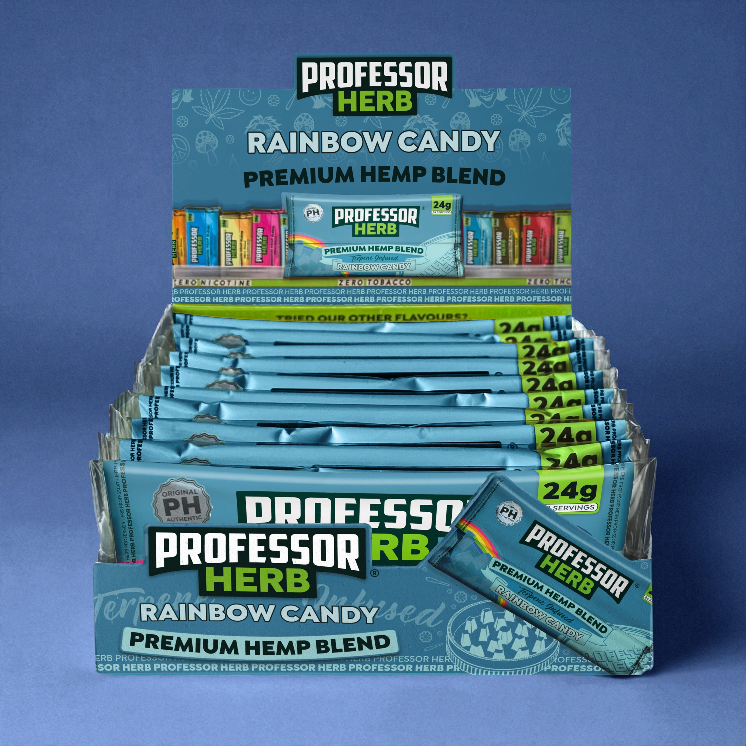 Professor Herb Premium Hemp Blend (24g) - Rainbow Candy - Image 3