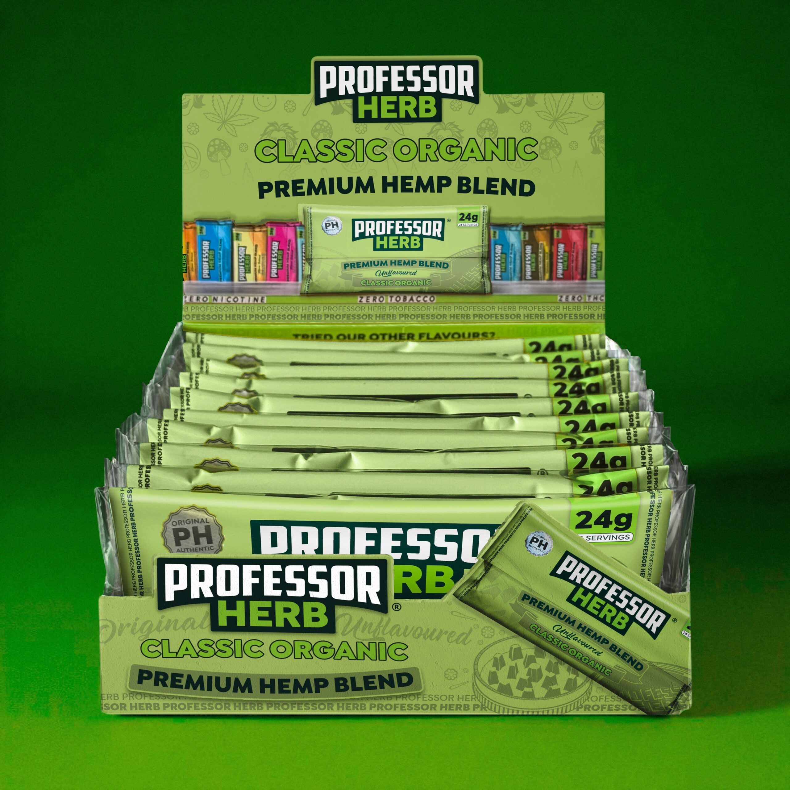 Professor Herb Premium Hemp Blend (Box of 10) - Classic Organic