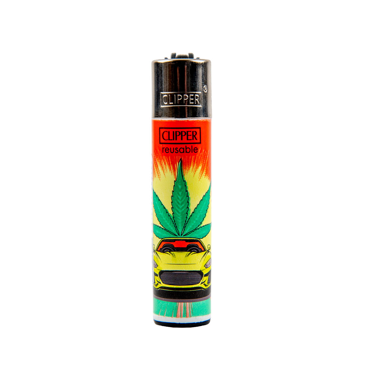 Clipper Lighter Cartoon Leaves