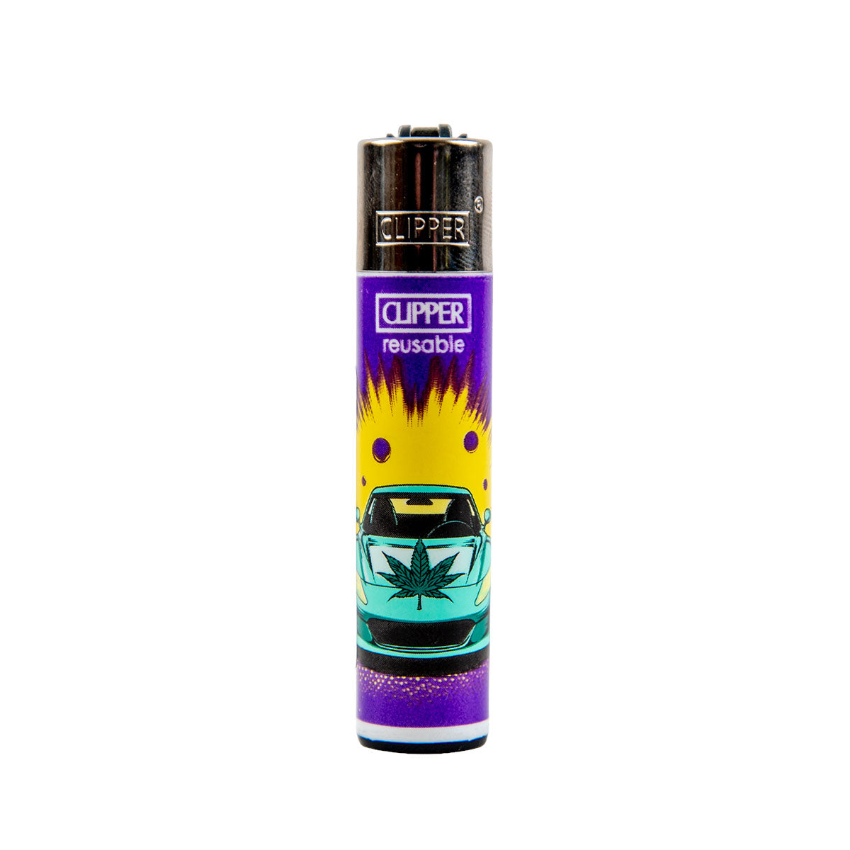 Clipper Lighter Cartoon Leaves - Image 3
