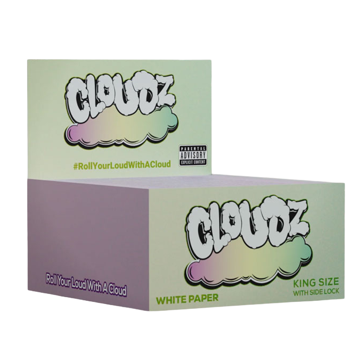 Cloudz King Size Rolling Papers with Side Lock - Image 5