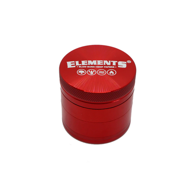 Elements 4-Part Metal Grinder - Red - Image 3