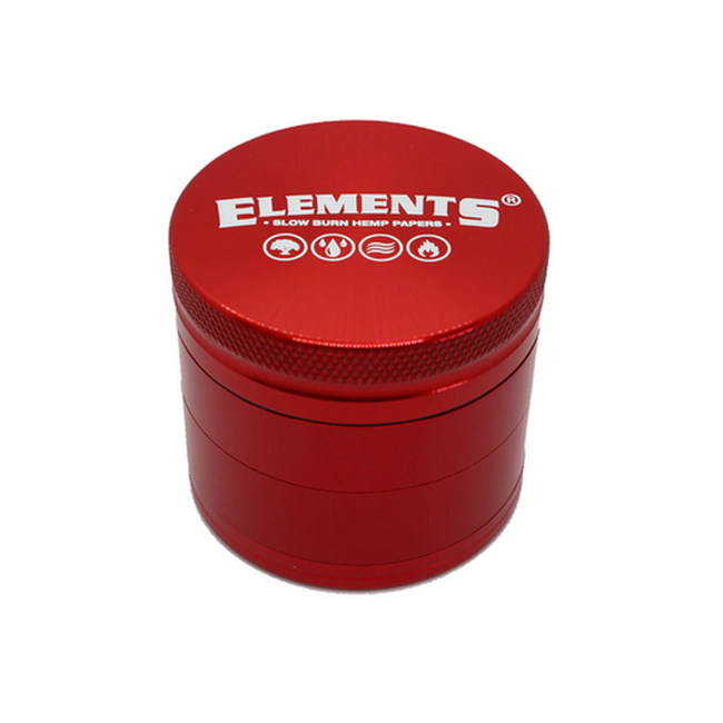 Elements 4-Part Metal Grinder - Red - Image 2