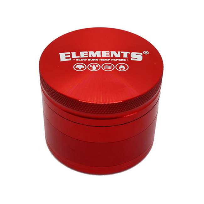 Elements 4-Part Metal Grinder - Red - Image 4