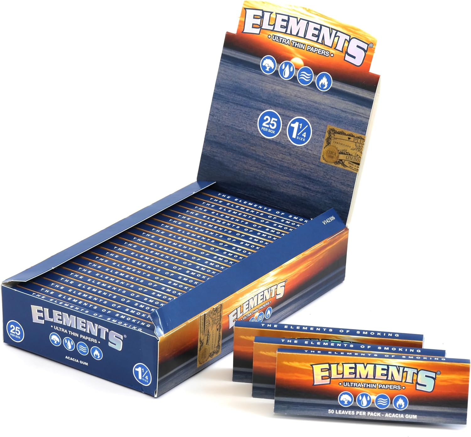 Elements 1¼ Ultra Thin Rice Rolling Papers - Image 2