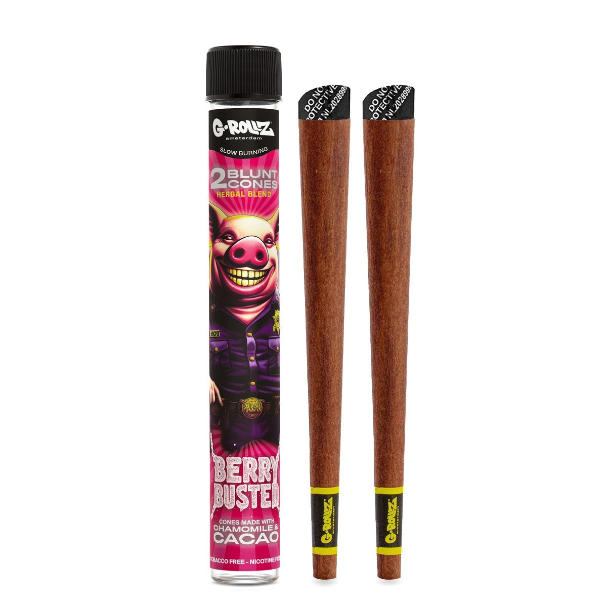 G-Rollz 'Herbal Blend' 2 Blunt Cones Terpene Infused with Yerba Mate, Chamomile & Cacao
