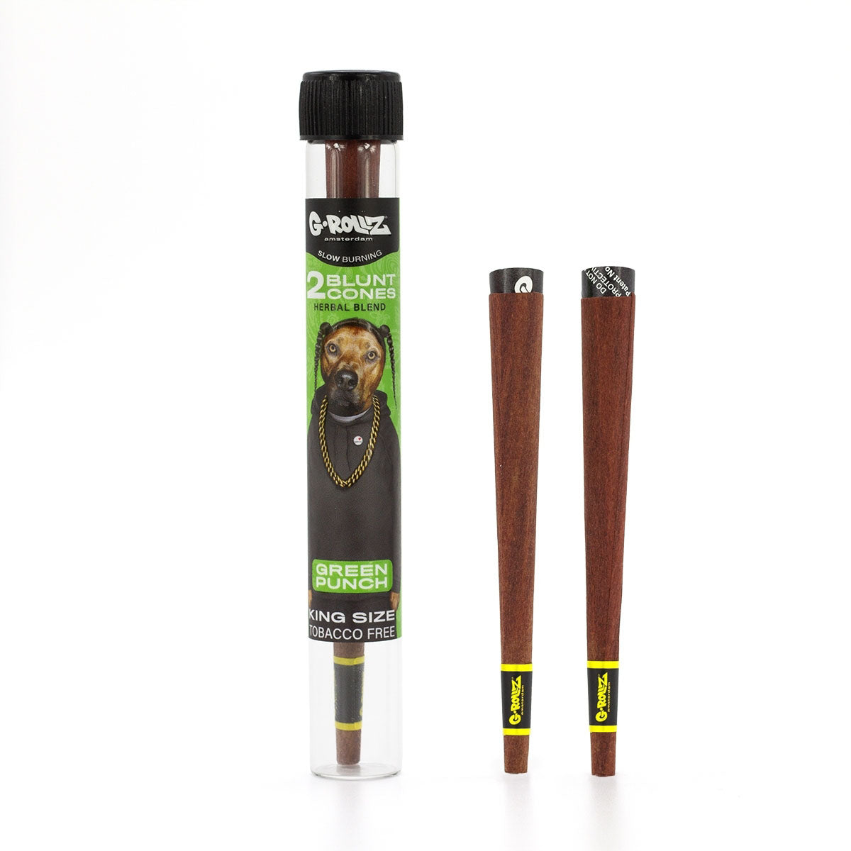 G-Rollz 'Herbal Blend' 2 Blunt Cones Terpene Infused with Yerba Mate, Chamomile & Cacao - Image 6