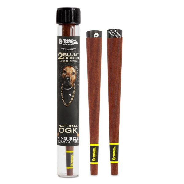 G-Rollz 'Herbal Blend' 2 Blunt Cones Terpene Infused with Yerba Mate, Chamomile & Cacao