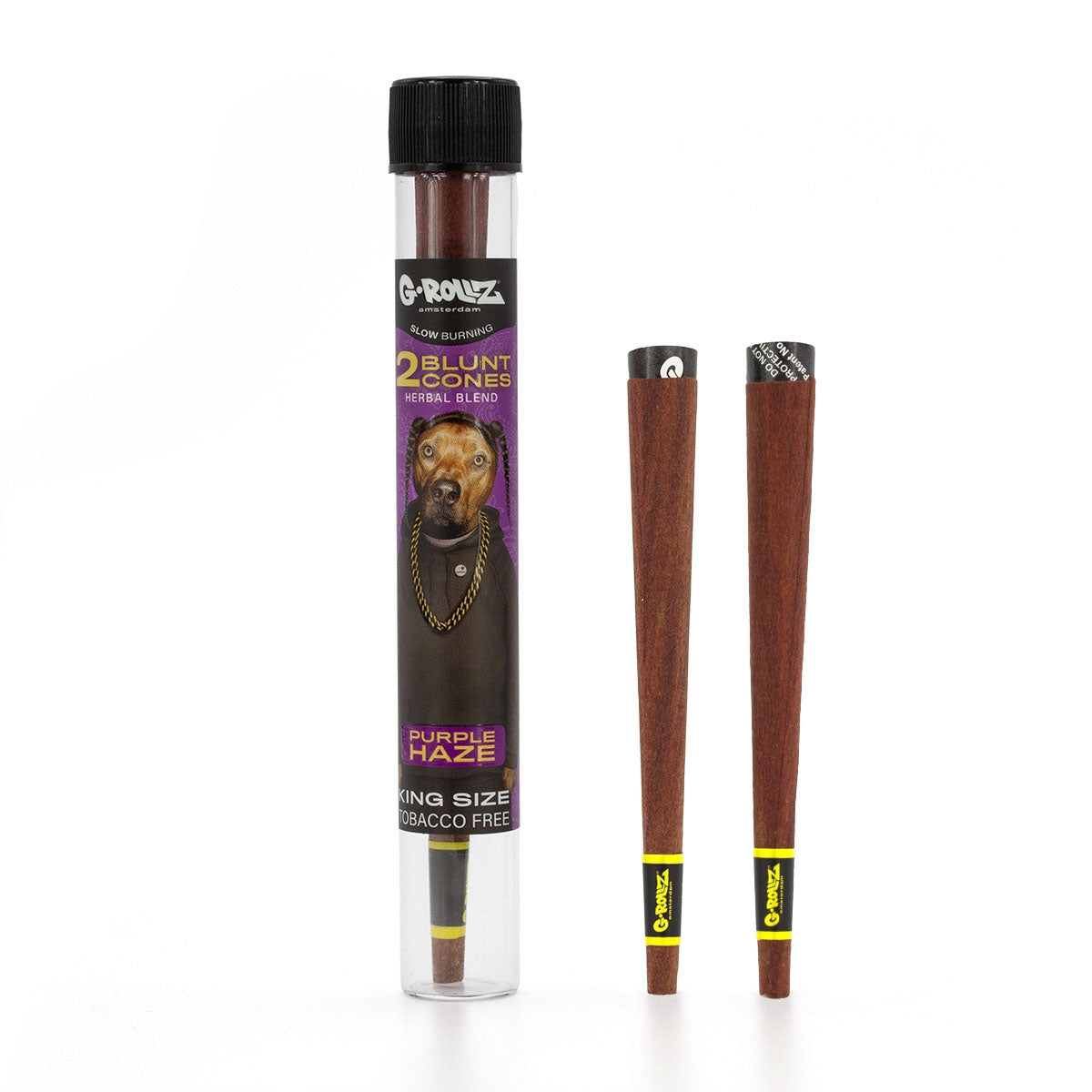 G-Rollz 'Herbal Blend' 2 Blunt Cones Terpene Infused with Yerba Mate, Chamomile & Cacao - Image 4