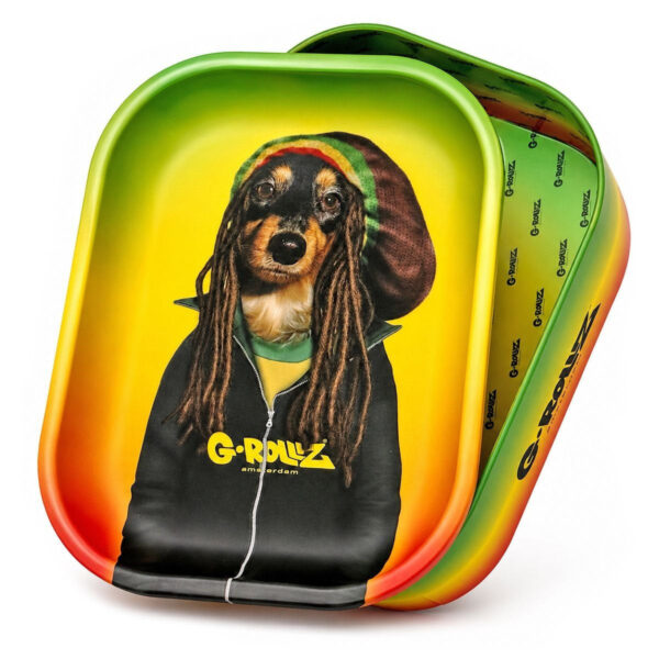 G-Rollz Rolling Tray Storage Tin — Rasta Dog