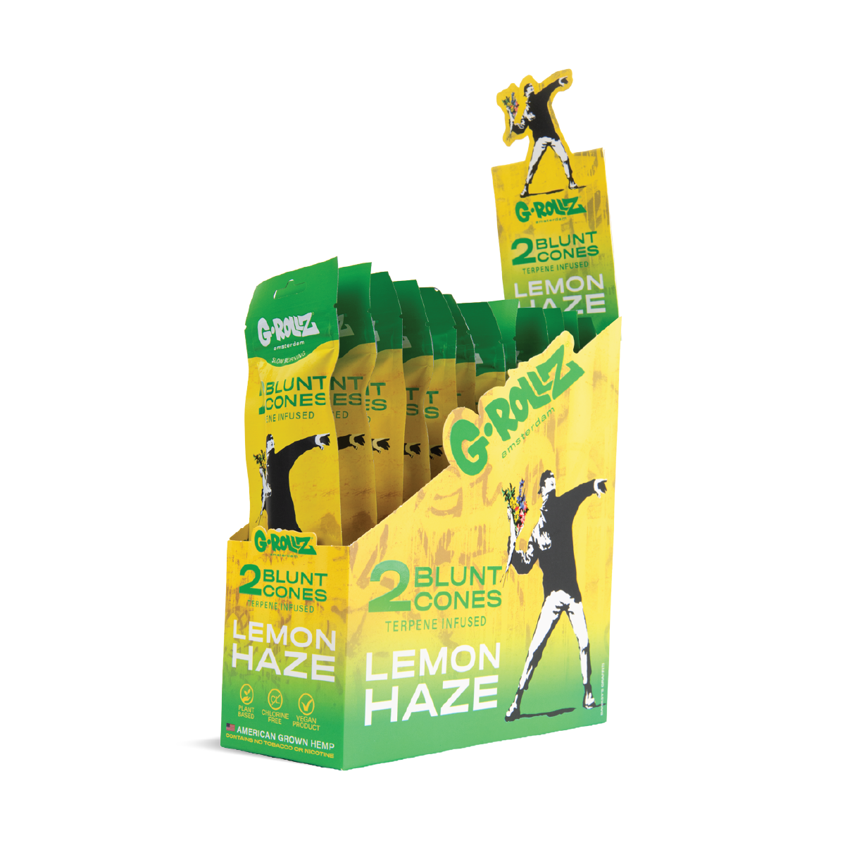 G-Rollz Terpene-Infused 2 Blunt Cones - (12 Pack) - Image 2