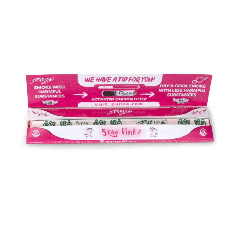 PURIZE® King Size Slim Longpapers - Pink - Image 4