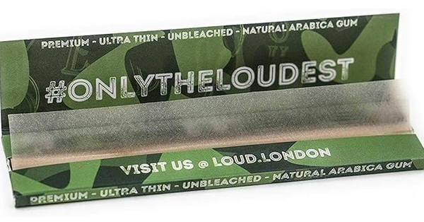 Loud Ldn XLoud Rolling Papers: Natural Unbleached - King Size — Single Pack