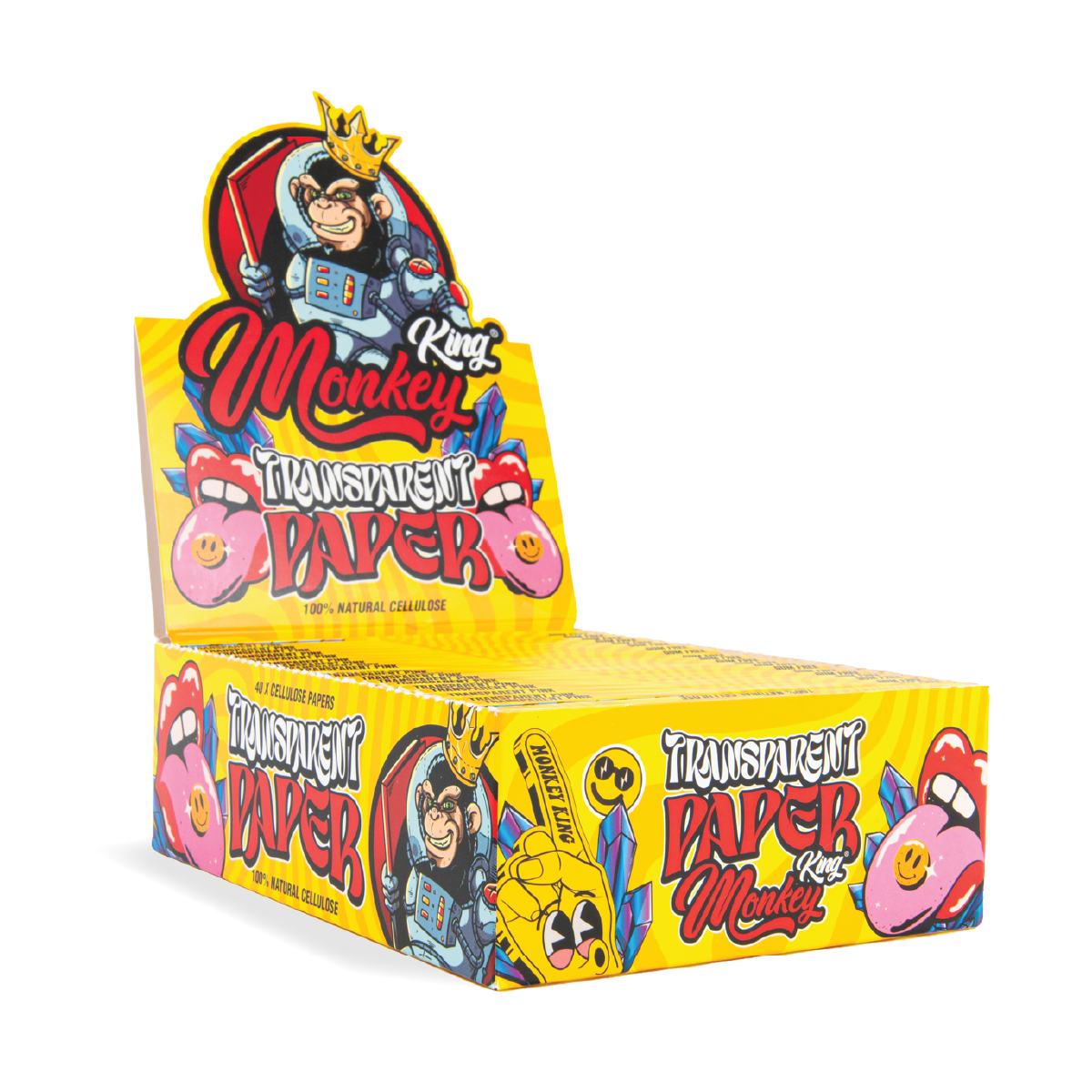 Monkey King Cellulose Wraps: Transparent - King Size - Image 3