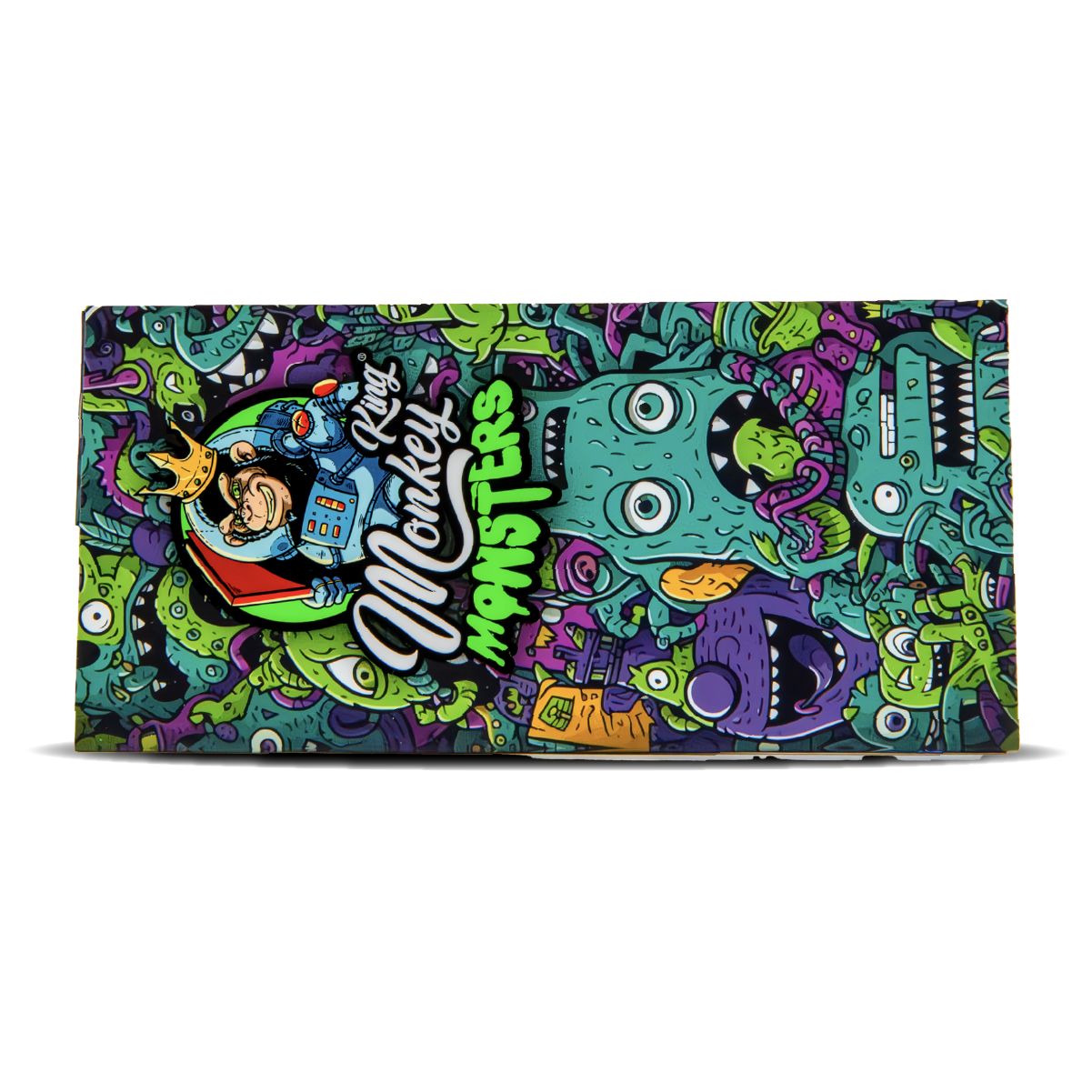 Monkey King Papers, Tips & Tray: Magnetic Monsters Edition - King Size Unbleached - Image 2