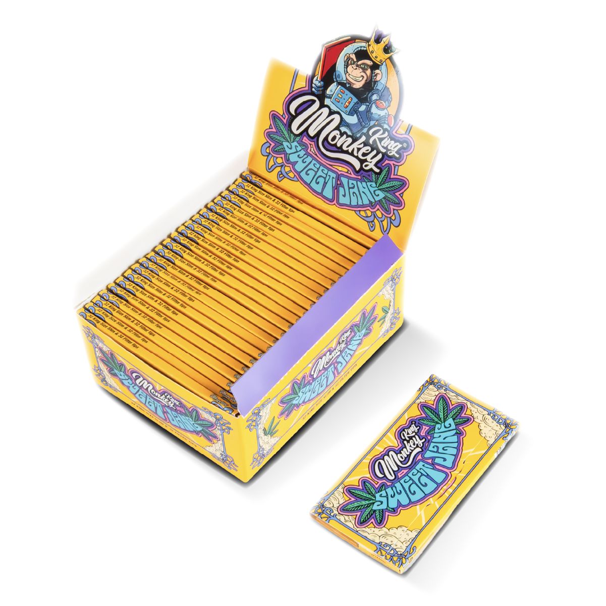 Monkey King Papers & Tips: Sweet Jane - King Size Unbleached - Image 2