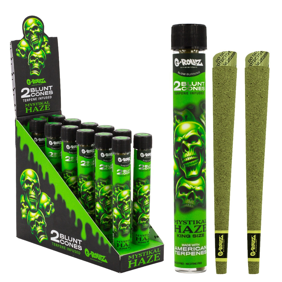 G-Rollz Terpene Infused Blunt Cones - Mystikal Haze - Image 2
