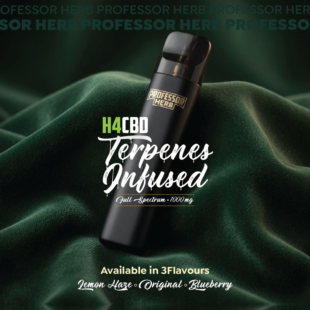 Professor Herb 1000MG H4CBD Full Spectrum 1ML Pod Kit - Blueberry - Image 13
