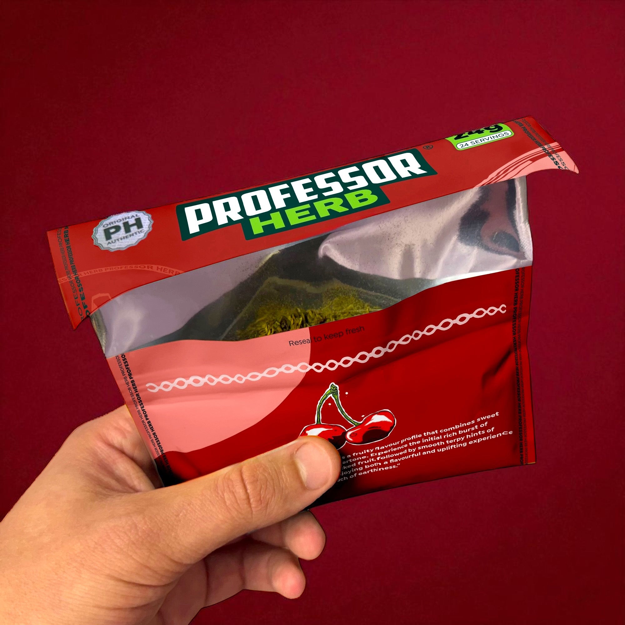 Professor Herb Premium Hemp Blend (Box of 10) - Cherry Bomb - Image 2
