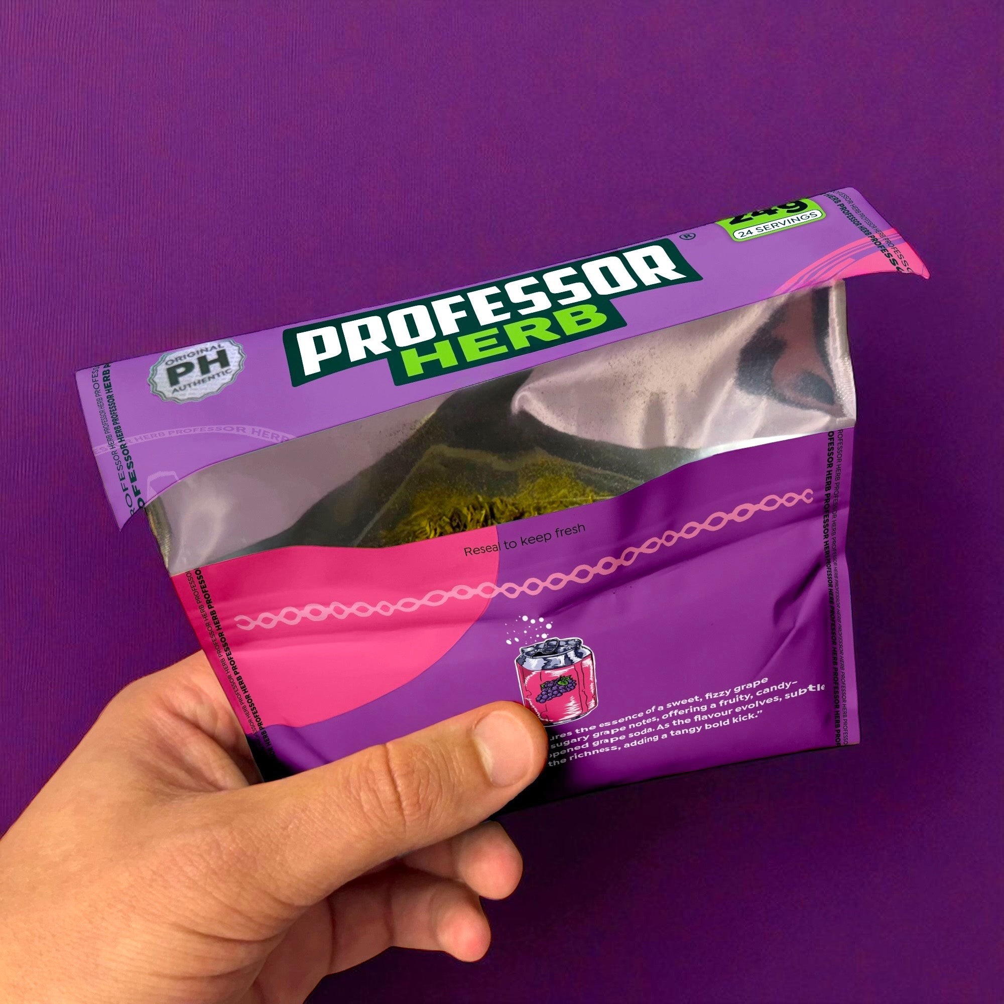 Professor Herb Premium Hemp Blend (Box of 10) - Grape Soda - Image 2