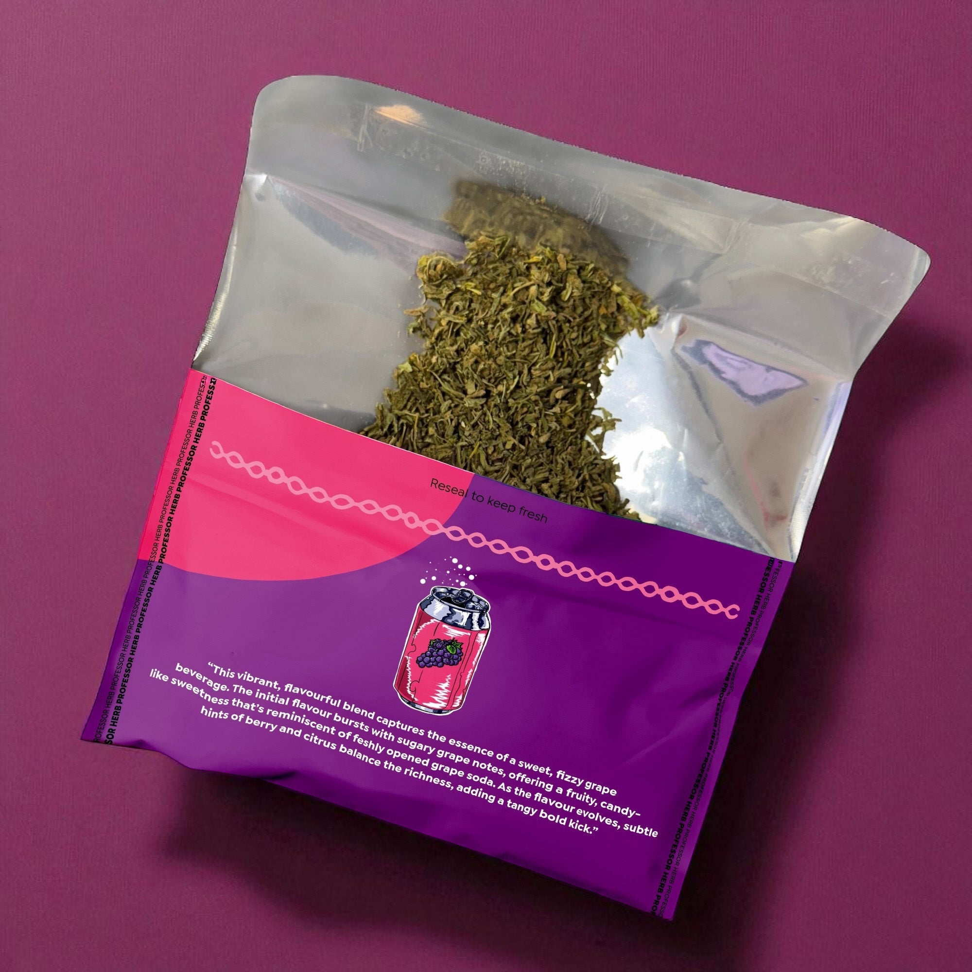 Professor Herb Premium Hemp Blend (24g) - Grape Soda - Image 2
