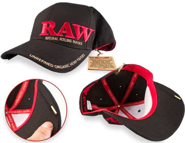 RAW Baseball Hat with Poker - Red Logo - Image 2