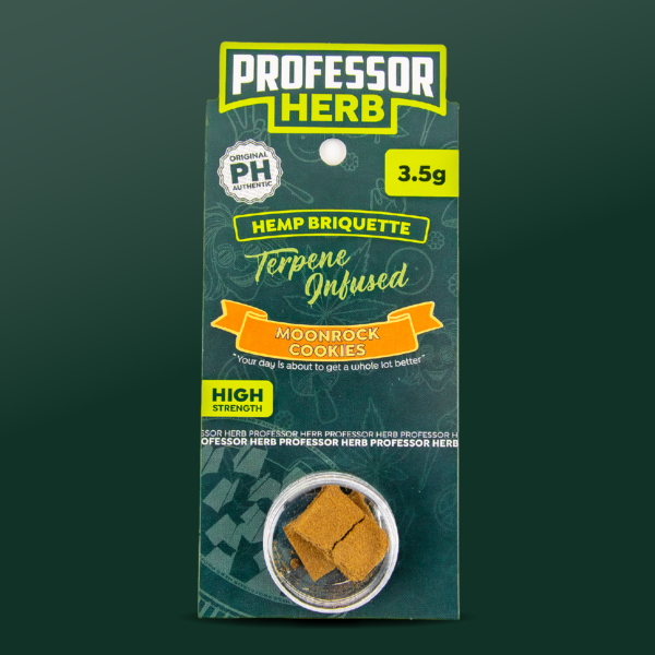Professor Herb Hemp Briquette Hash (3.5g) - Moonrock Cookies