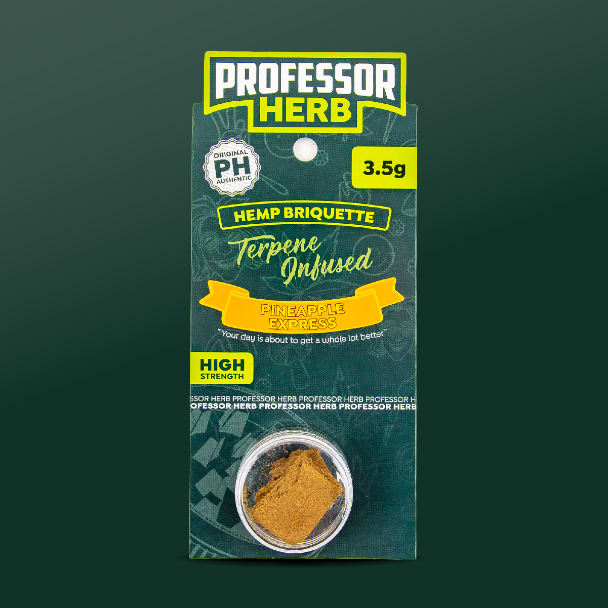 Professor Herb Hemp Briquette Hash (3.5g) - Pineapple Express