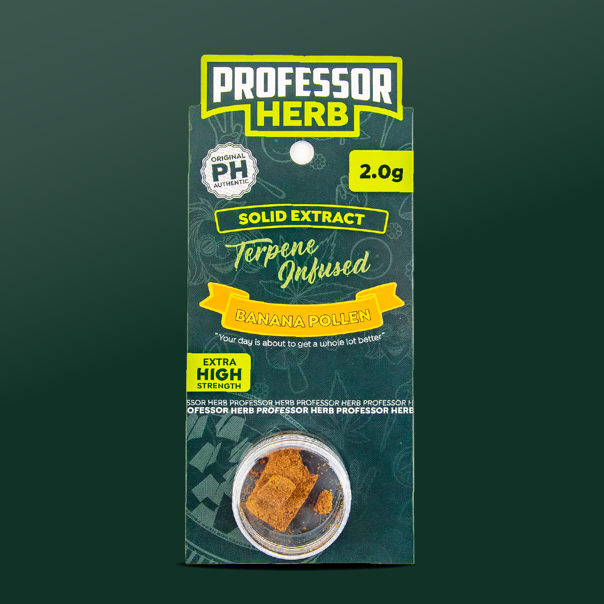 Professor Herb Hemp Solid Extract (2g) - Banana Pollen Hash (15%)