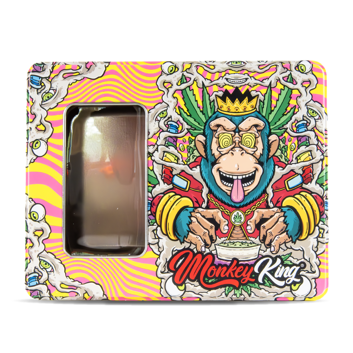 Monkey King Large Metal Storage Box with Window - Image 4