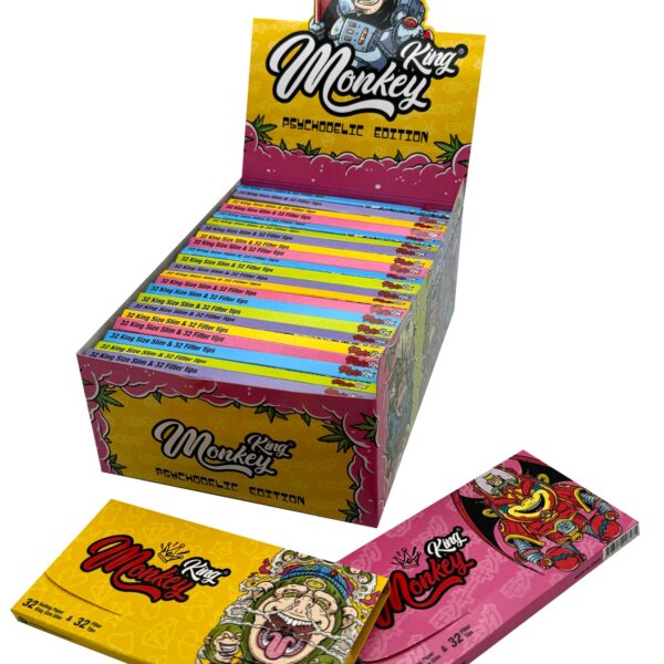 Monkey King Papers & Tips: Psychedelic (24 Pack)