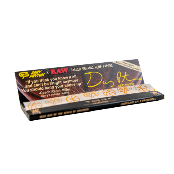 RAW Gary Payton Edition King Size Slim Organic Hemp Papers — Single