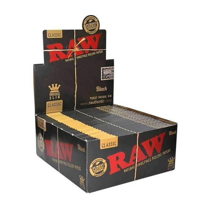 RAW Classic Natural Black Rolling Papers - Image 2