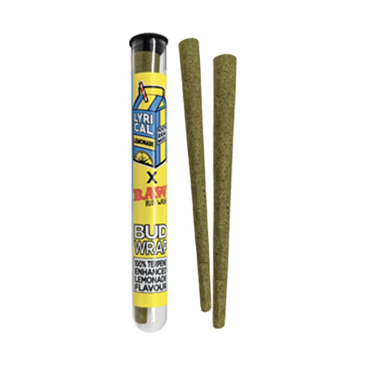 RAW x Lyrical Terpene Enhanced Bud Wrap Cones - Lemonade
