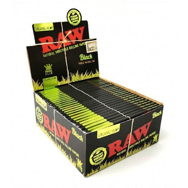 RAW Organic Hemp Black Rolling Papers - Image 2