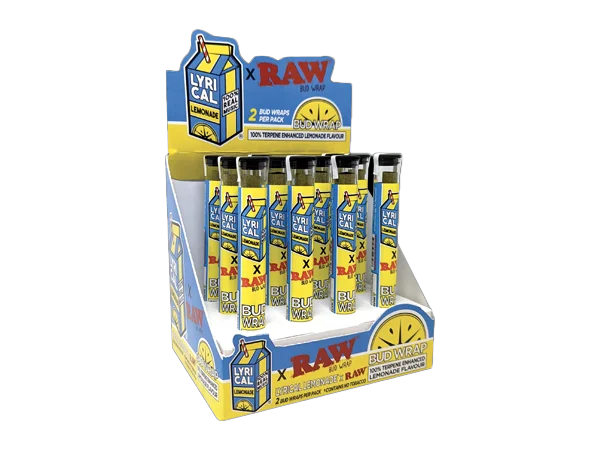 RAW x Lyrical Terpene Enhanced Bud Wrap Cones - Lemonade - Image 2