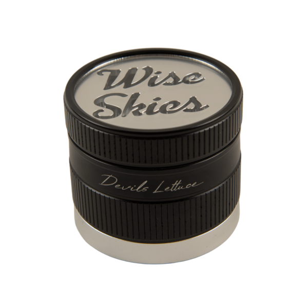 Wise Skies Devils Lettuce 4 Piece 62mm Grinder — Silver