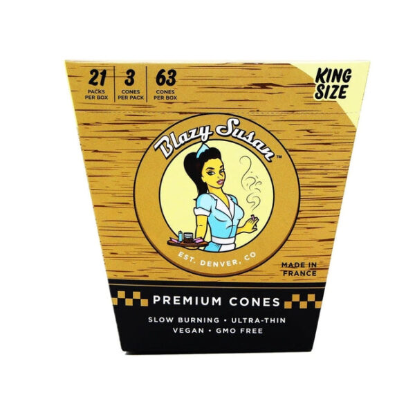 Blazy Susan King Size Cones - Brown — 21pcs Full Box