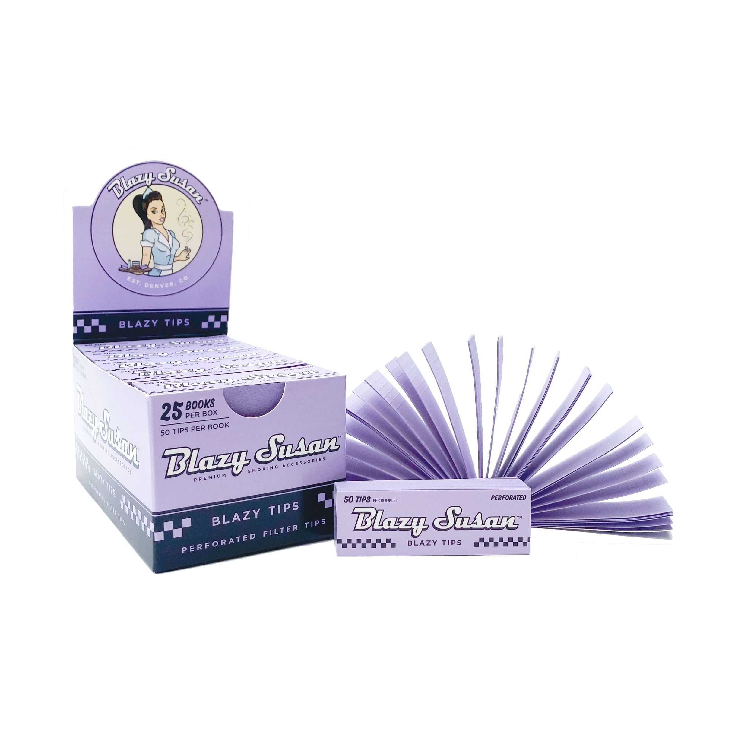 Blazy Susan Purple Perforated Filter Tips - Image 2