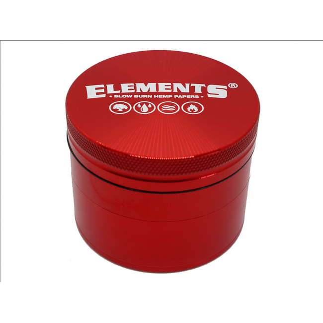 Elements 4-Part Metal Grinder - Red - Image 5