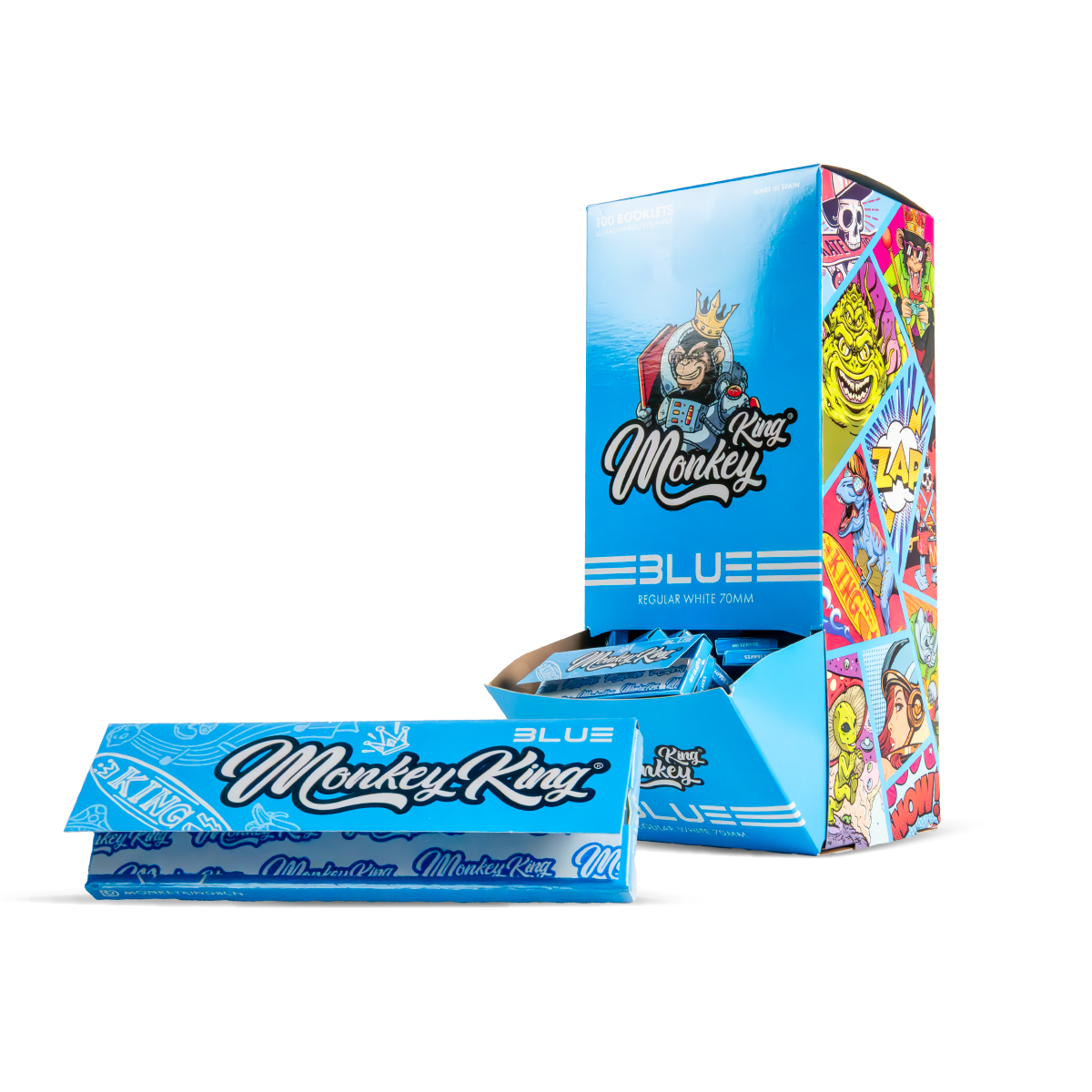 Monkey King Regular Rolling Papers: Blue - Image 3