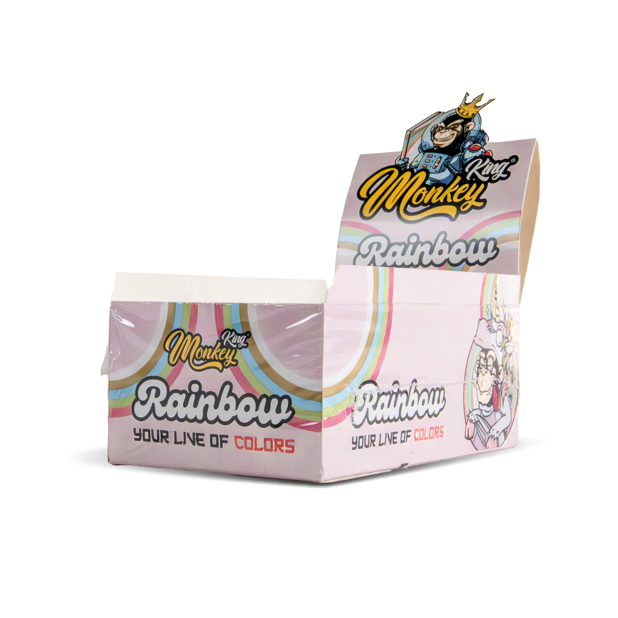 Monkey King Rolling Papers: Rainbow - King Size - Image 3