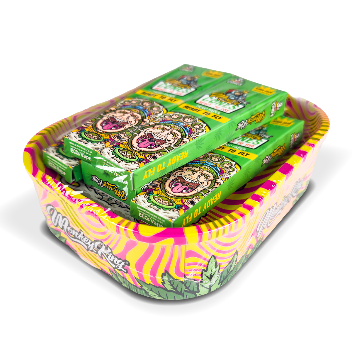 Monkey King Rolling Tray Box + Hemp Cones - Image 7
