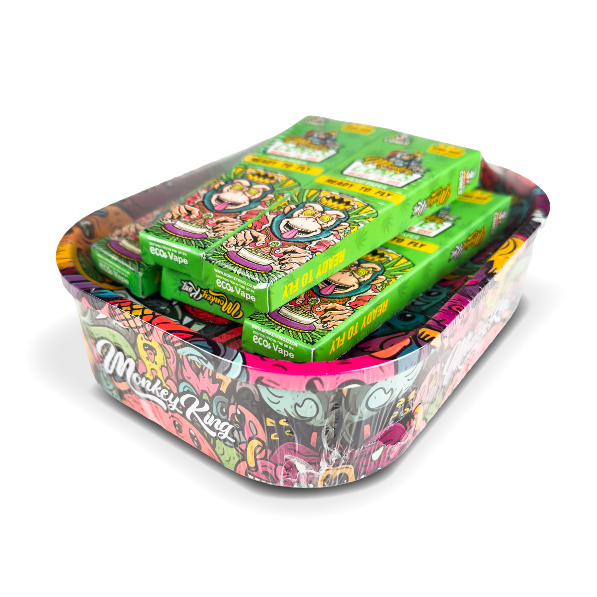 Monkey King Rolling Tray Box + Hemp Cones - Image 9