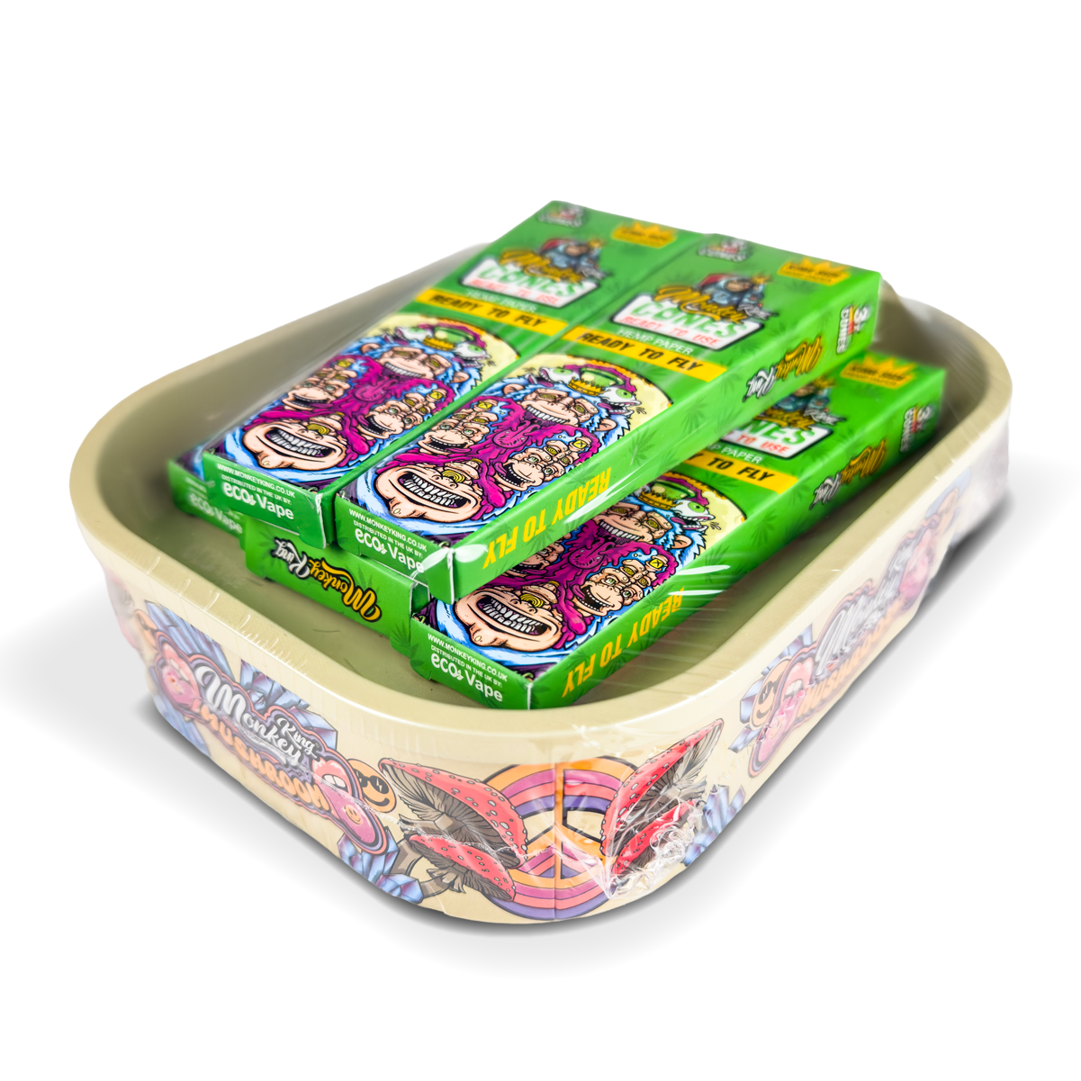 Monkey King Rolling Tray Box + Hemp Cones - Image 10