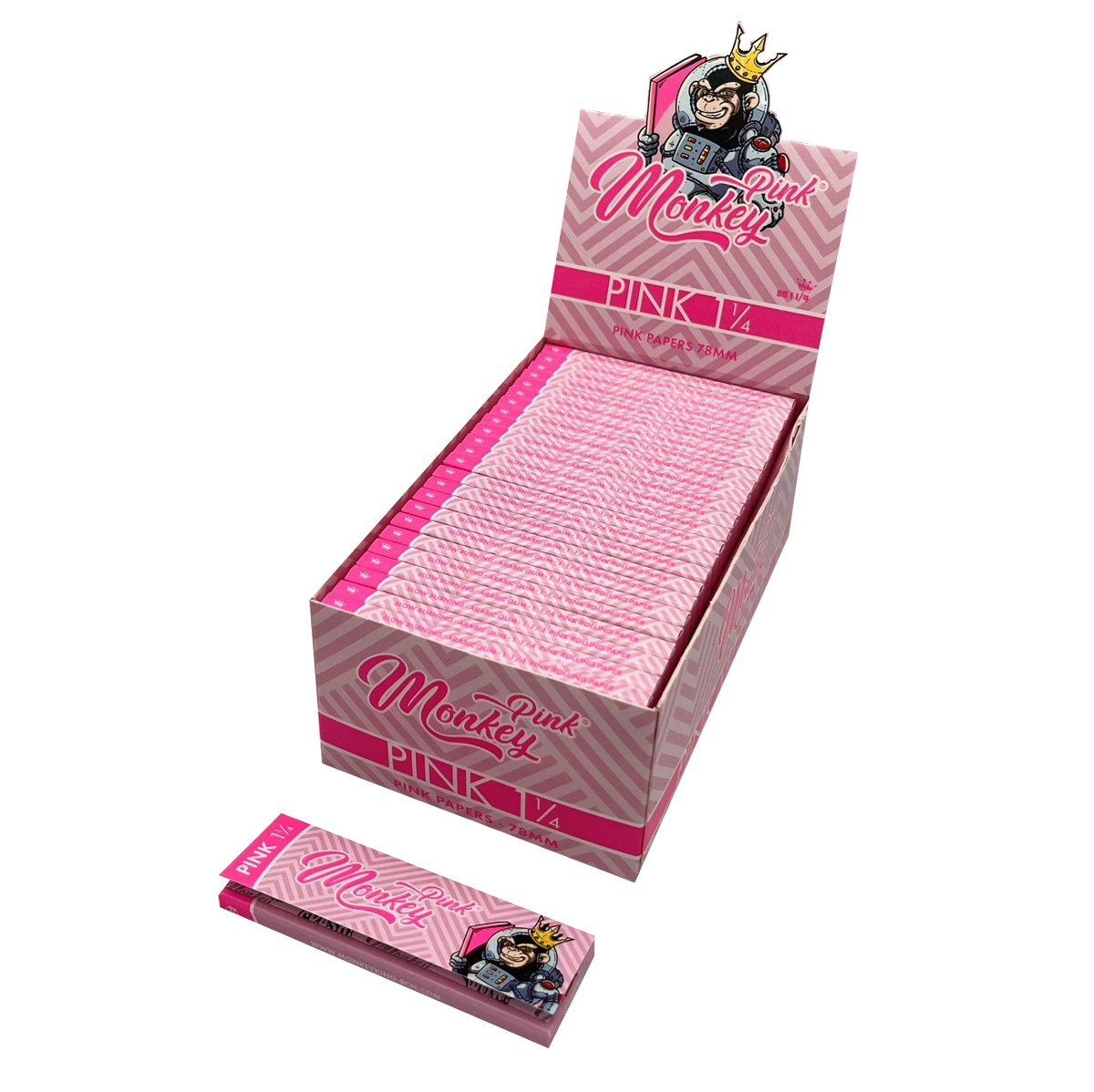 Monkey King Rolling Papers: Pink - Medium 1¼ - Image 2