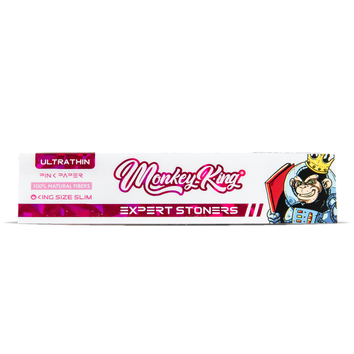 Monkey King Expert Stoners Rolling Papers: Pink - King Size Ultra Thin (50 Pack) - Image 2